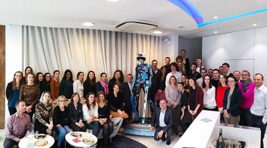 Inauguration d'une œuvre d'art au Groupe Launay à Rennes à l'aube des 30 ans du groupe.