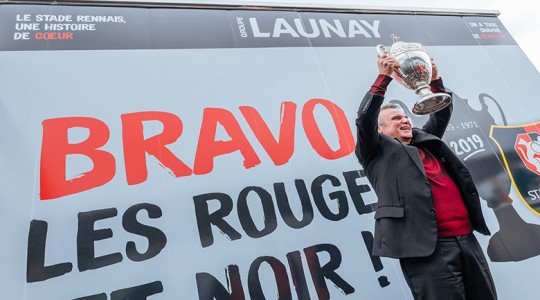 Le Groupe Launay reçoit la présentation de la Coupe de France 2019