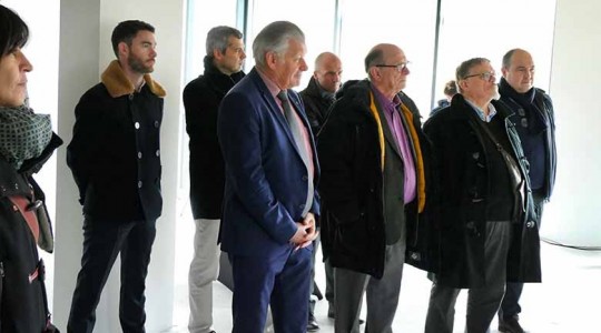 Visite du chantier de la Résidence de Services Seniors avec les Sénioriales et Albert Plouhinec, Maire de Cesson-Sévigné